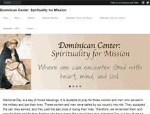 Tablet Screenshot of dominicancenter.org